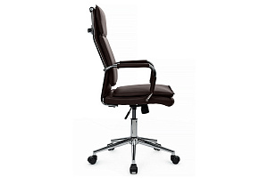Кресло руководителя RV Chair DIL 6018H Тёмно-коричневая экокожа фото